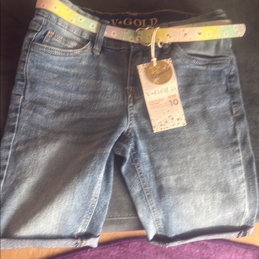 Vigold Blue and Pink Shorts with Soft Fabric